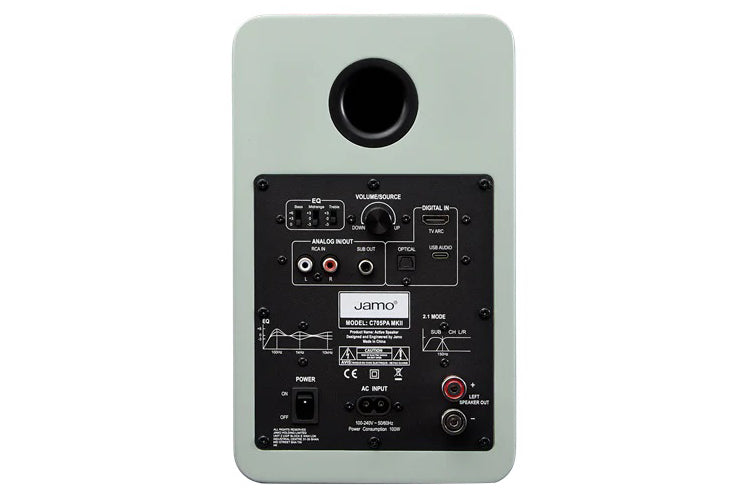 Jamo C705PA MKII Active Bookshelf Speaker (Matte Green)
