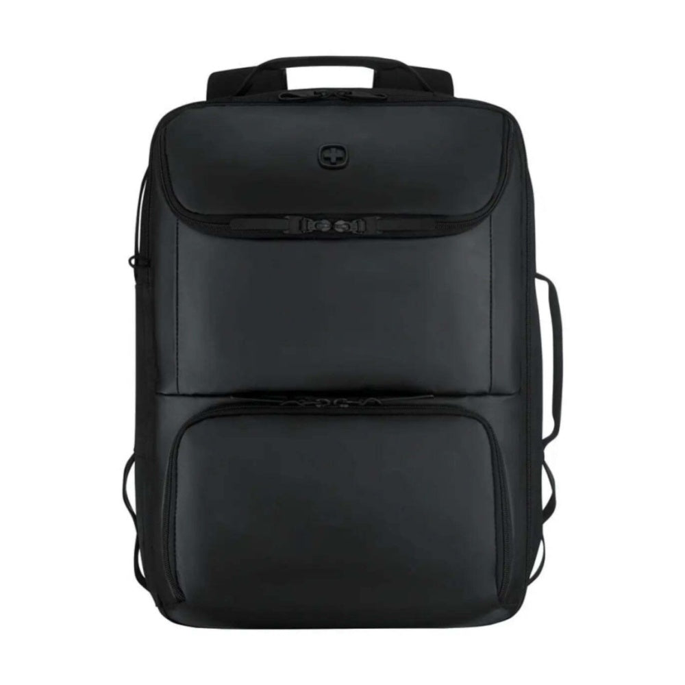 Wenger UrbanOne Travel Laptop Compartment Recycled PET Backpack Black 15.6in