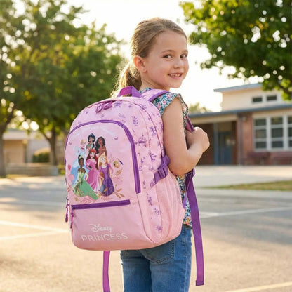 Disney Laptop Backpack Lightweight Padded Kids School Bag Princess 26L