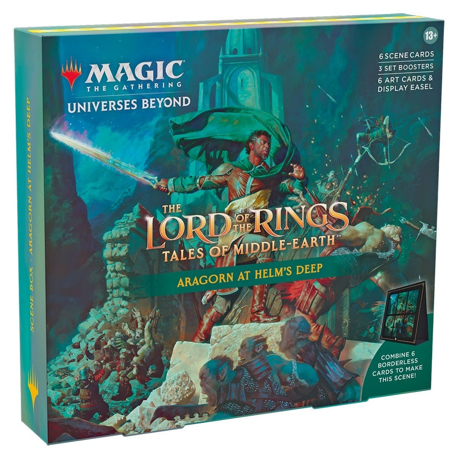 Wizards Of The Coast Magic the Gathering the Lord of the Rings Tales of Middle Earth Holiday Release Scene Box 4 Decks Per Display