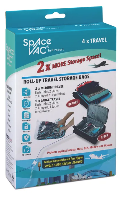Space Vac Vacuum Storage Compression Bags [4 Pack]