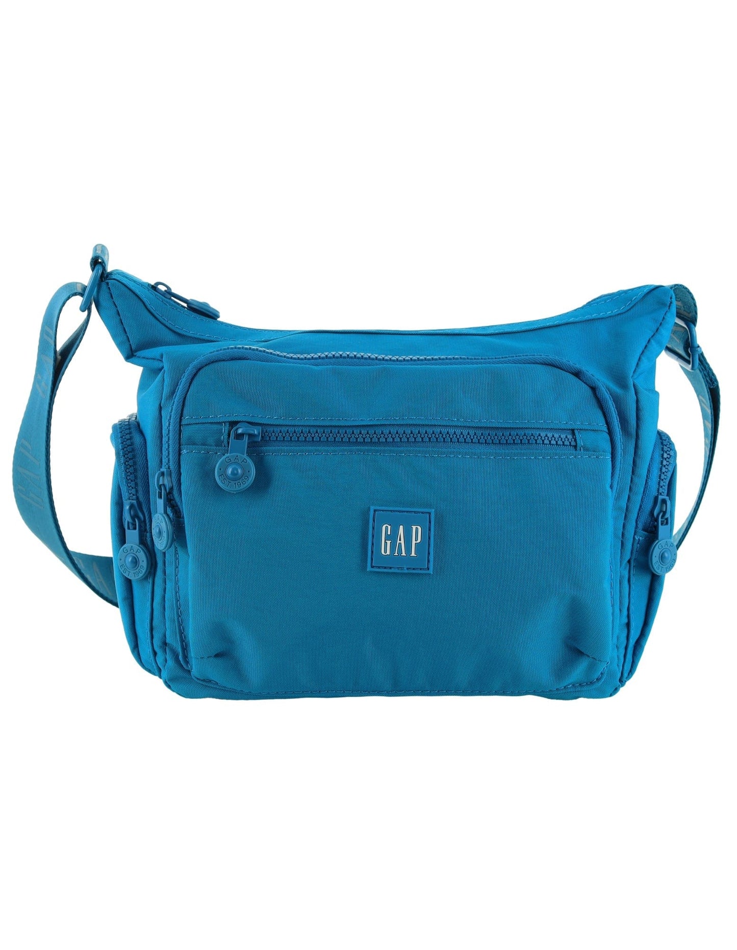 GAP Unisex Nylon Shoulder Crossbody Bag w/ Secure Zip 29x22cm Blue