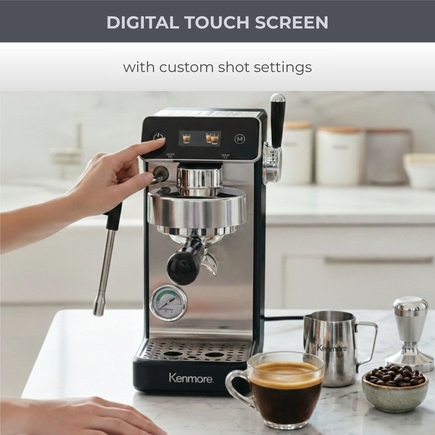 Kenmore Dualis Espresso Machine 1.2L Tank (Black)