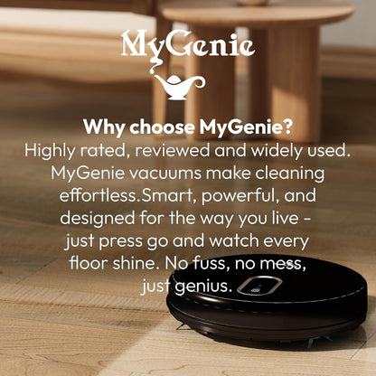Mygenie Hydraclean Robotic Vacuum (Black)