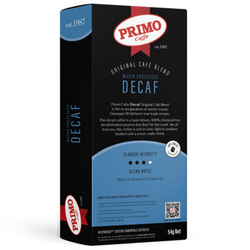 Primo Caffe Decaf Coffee Capsules (6 x 10-Pack) for Nespresso