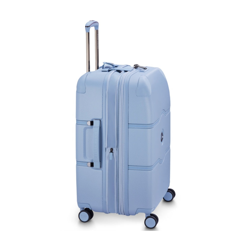 Delsey Chatelet Air 2.0 Checked-In Luggage Suitcase W/ TSA Lock Light Blue 66 cm