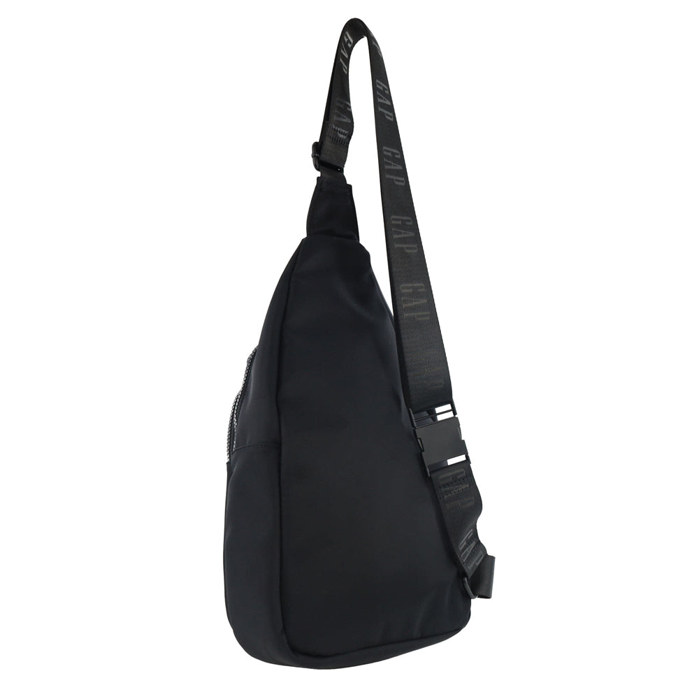 GAP Unisex Travel Nylon Crossbody/Sling Bag w/ Secure Zip 23x38cm Black