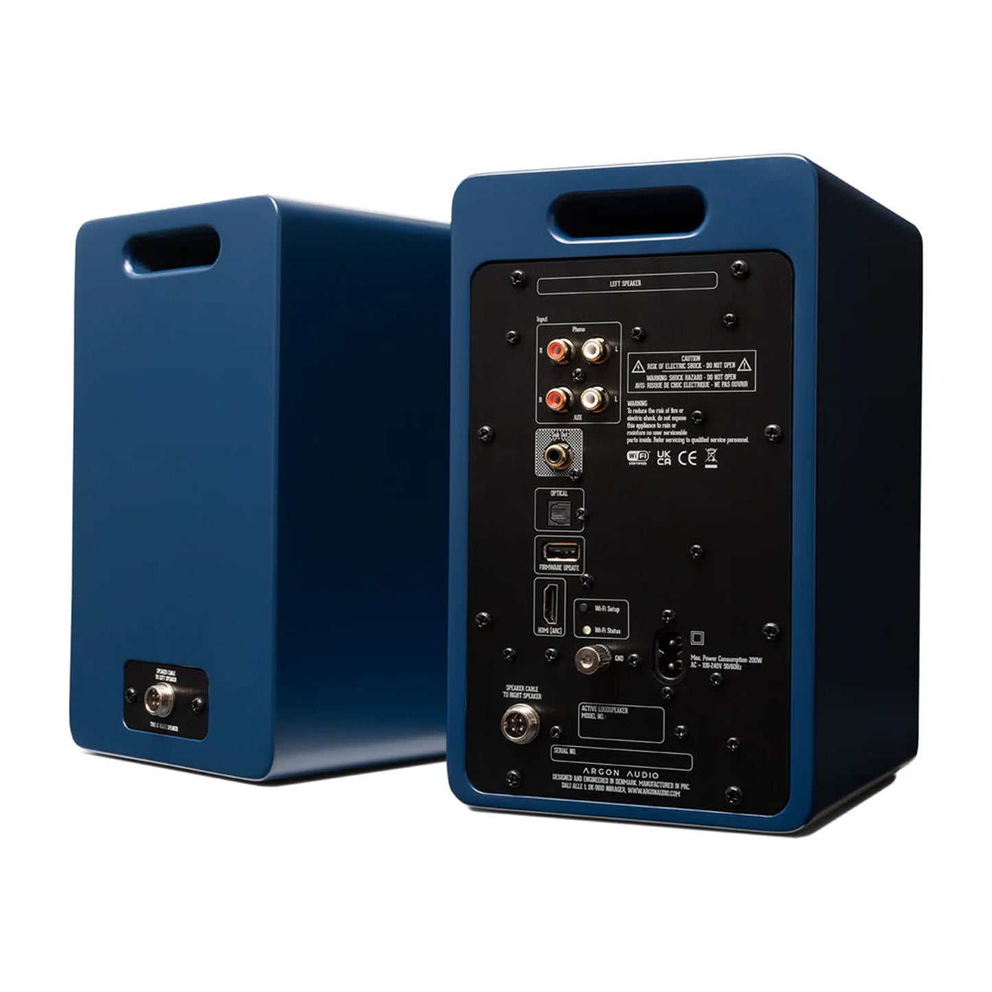 Argon Audio FORTE Blue A4 WiFi Bookshelf Speakers