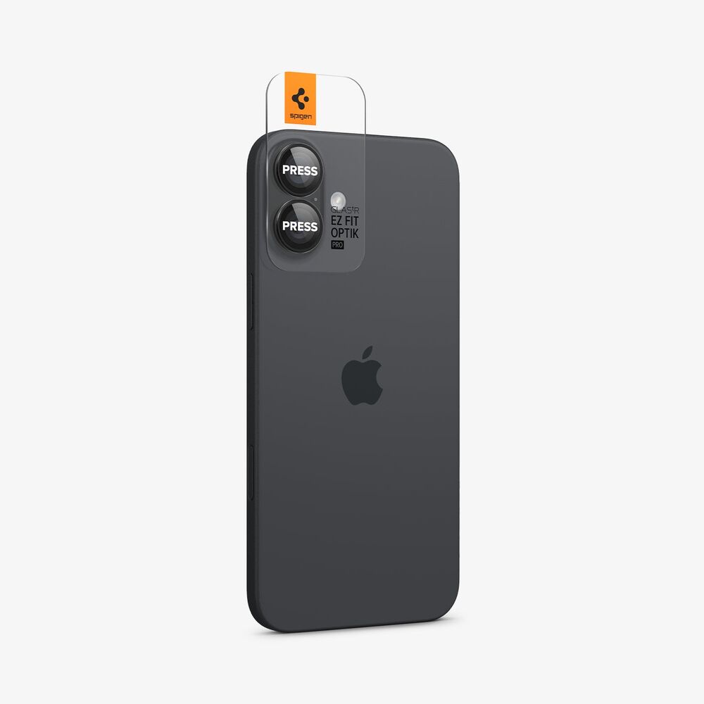 Spigen Apple iPhone 17 EZ Fit GLAS.tR Optik Pro 2PCS Camera Lens Protector - Black