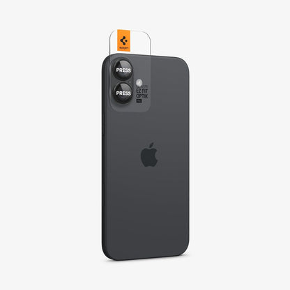 Spigen Apple iPhone 17 EZ Fit GLAS.tR Optik Pro 2PCS Camera Lens Protector - Black