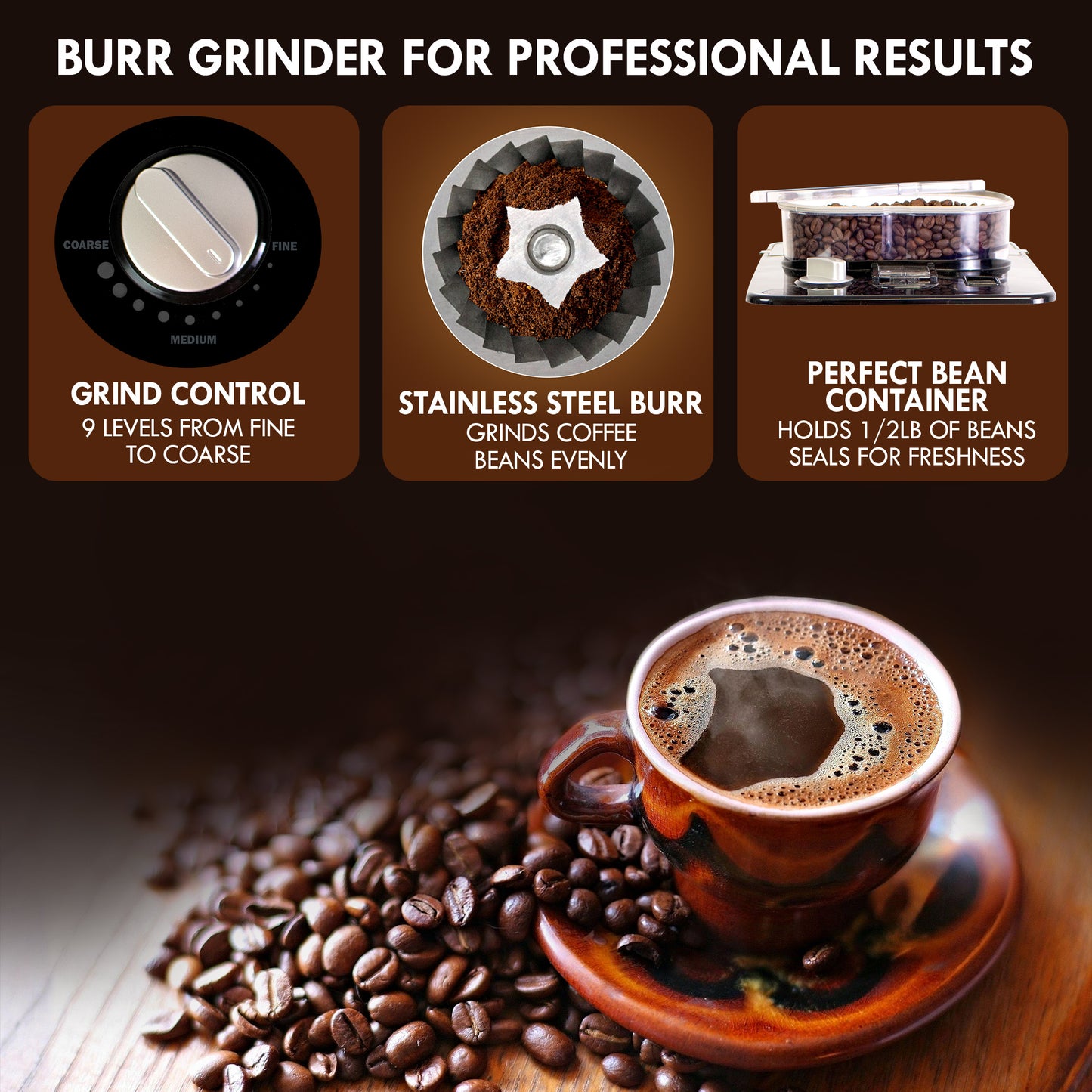 Kenmore Drip Coffee Machine With Grinder