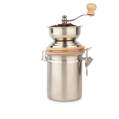 La Cafetiere 25cm Manual Stainless Steel Coffee Grinder (Silver)