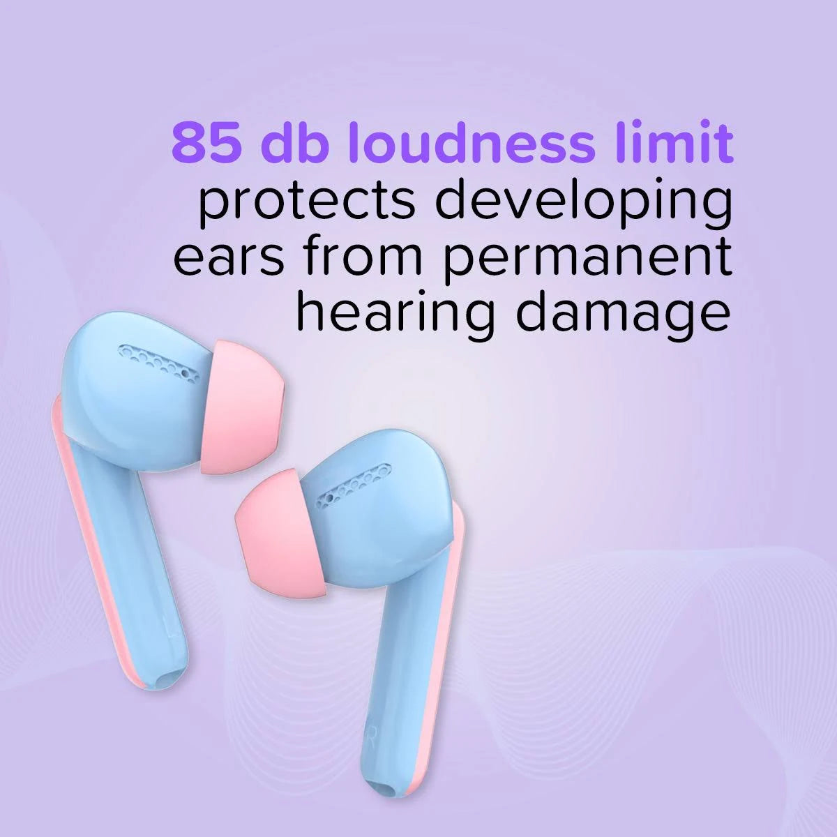 myFirst CareBuds Kids TWS Earbuds (Cotton Candy Mix)