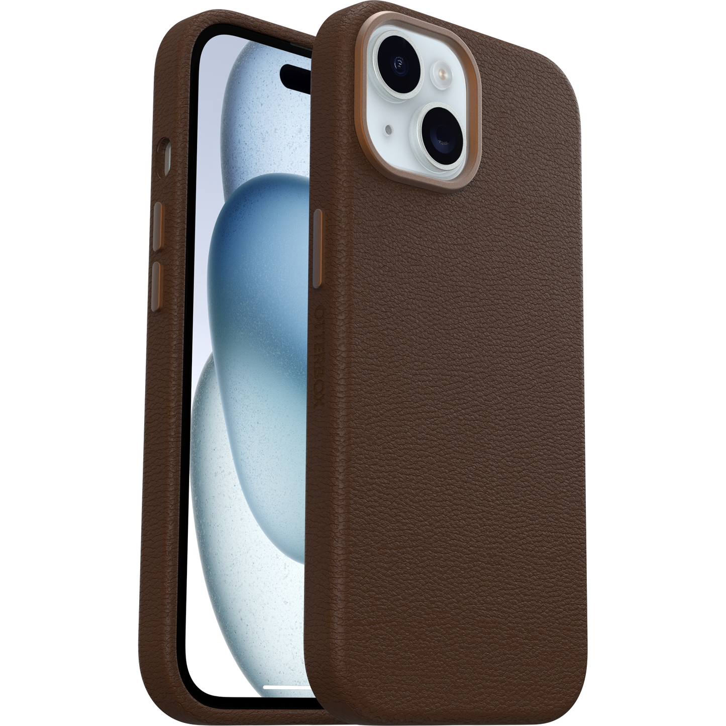 OtterBox Symmetry Cactus Leather Case for iPhone 15/14/13 - Brown