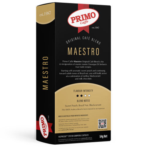 Primo Caffe Maestro Coffee Capsules (6 x 10-Pack) for Nespresso