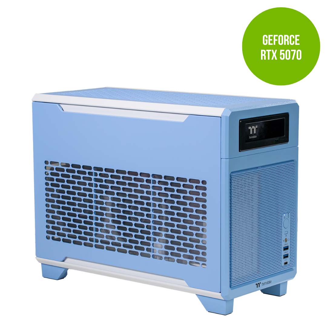 Thermaltake Nomad PRO Gaming Desktop PC ( Intel 14600KF / RTX 5070 / 32GB RAM) - Hydrangea Blue Edition
