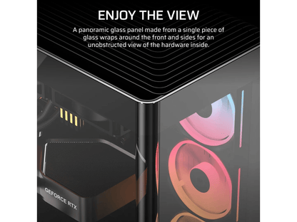 Corsair FRAME 4500X LX-R RGB iCUE LINK Panoramic Glass ATX Mid-Tower Case - Black
