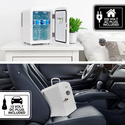 Koolatron Retro Mini Fridge 4L White