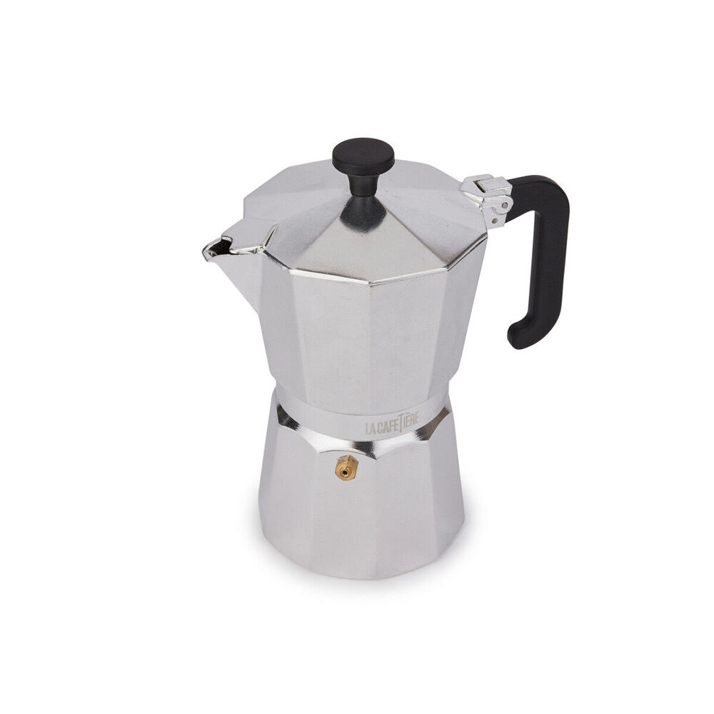 La Cafetiere Venice 6-Cup 290ml Espresso Maker Aluminum Coffee Pot (Silver)