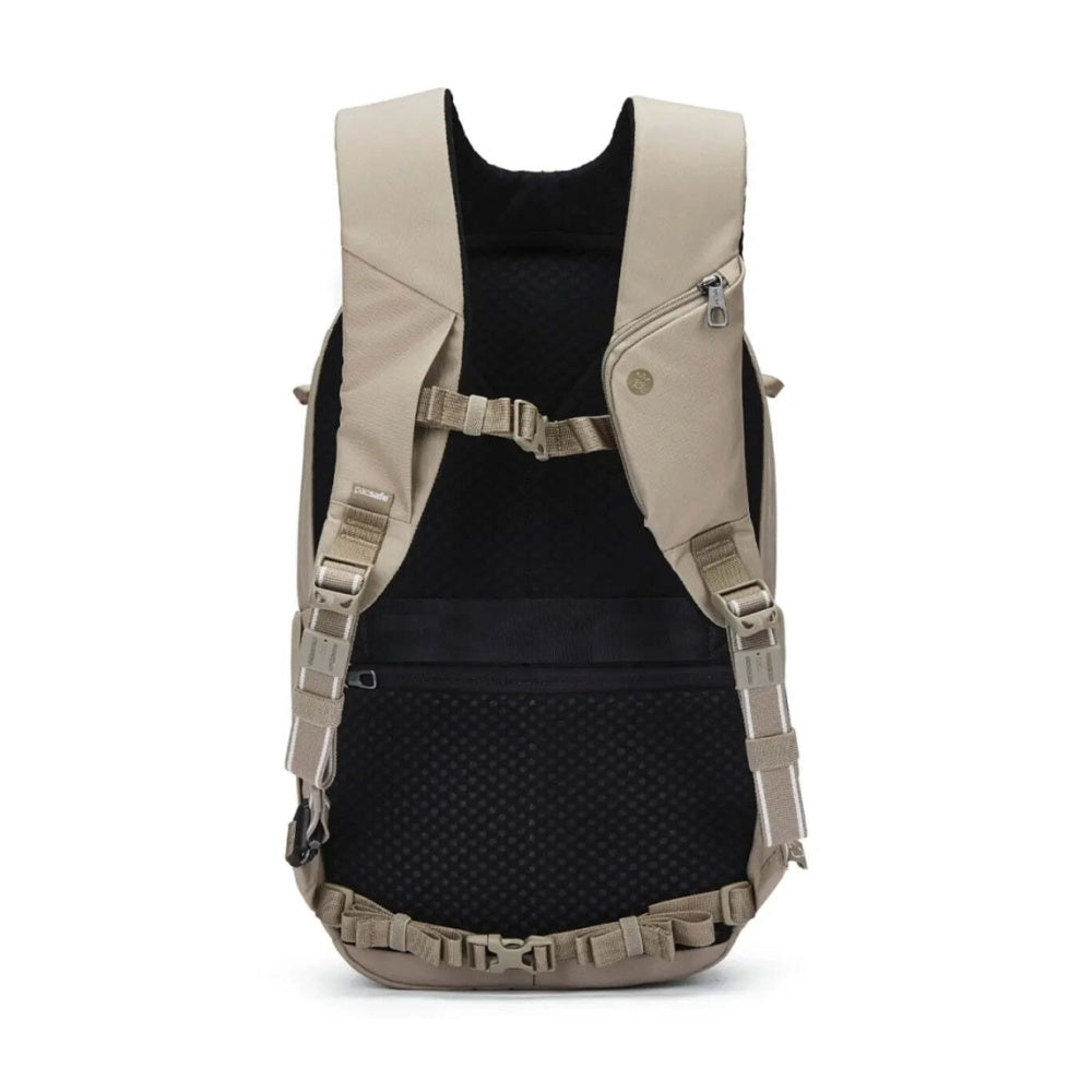 Pacsafe V Tour Anti-Theft RFID Blocking Secure 16" Laptop Backpack Beige