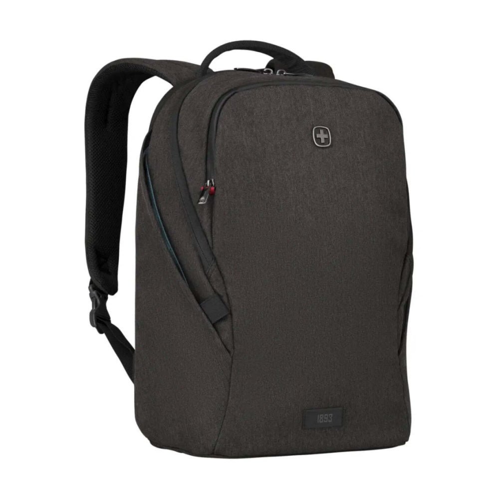 Wenger MX Light 16" Laptop Backpack Heather Grey SmartOrg Water Repellent