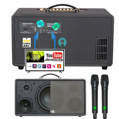 KBEATBOX FLAC 36 V2 Karaoke System | 200W RMS | Wireless Microphones