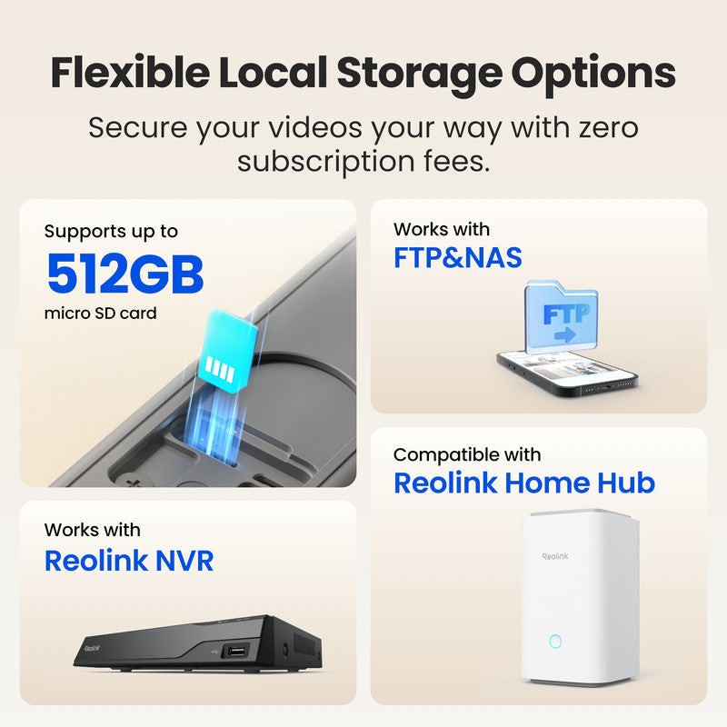 Reolink 2K 4MP Battery Video Doorbell Smart Detection Chime Black