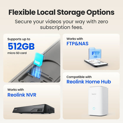 Reolink 2K 4MP Battery Video Doorbell Smart Detection Chime Black