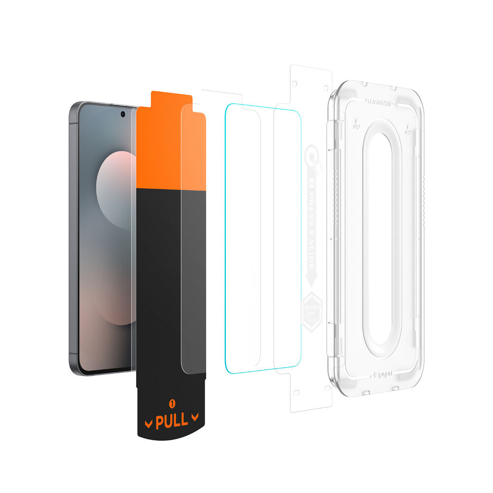 Spigen Samsung Galaxy S25 FE GLAS.tR EZ Fit Pro 2PCS Glass Screen Protector - Clear