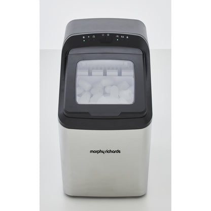 Morphy Richards Compact 15kg Stainless Steel Ice Maker Ice Cube Machine