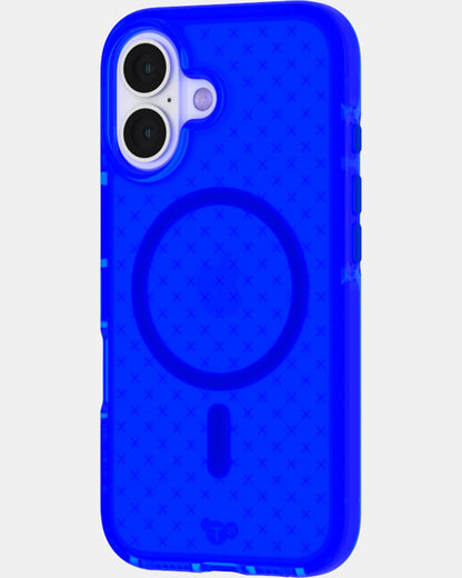 Tech21 EvoCheck Phone Case for iPhone 16  with MagSafe (Cobalt Blue)
