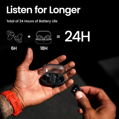 Amazfit Up Headphones OWS Open Ear Wireless Earbuds (Black)