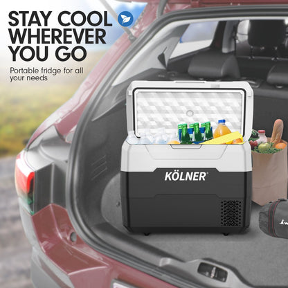 Kolner 40L Portable Fridge Cooler/Freezer (Black)