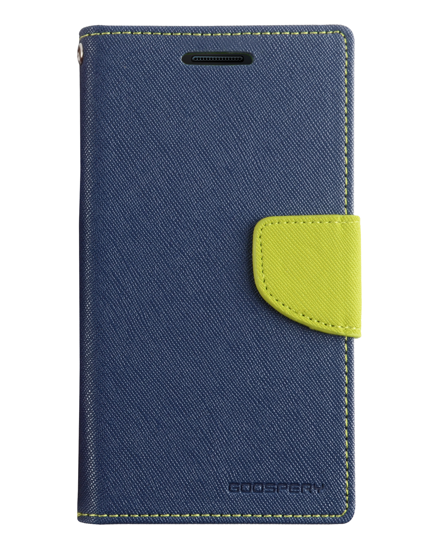 Fancy Diary Case for iPhone 13 Pro - Navy/Lime