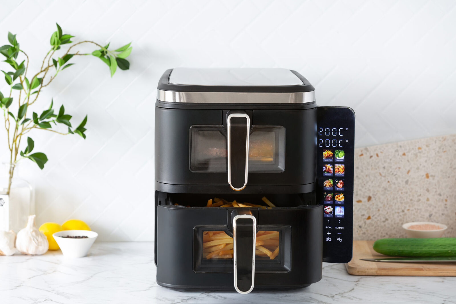 Healthy Choice AFVC30 11L 2400W Double Decker Dual Zone Air Fryer