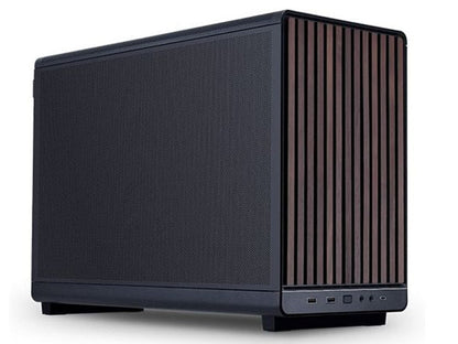Lian Li DAN A3-mATX Micro Form Factor Micro-ATX Case - Black (Wood Edition)