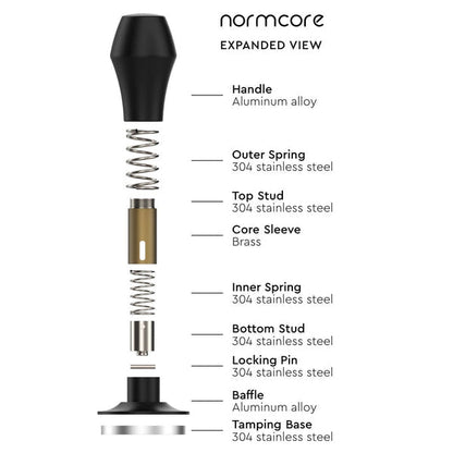 Normcore Spring-Loaded Tamper V4 - Black / 53.3mm