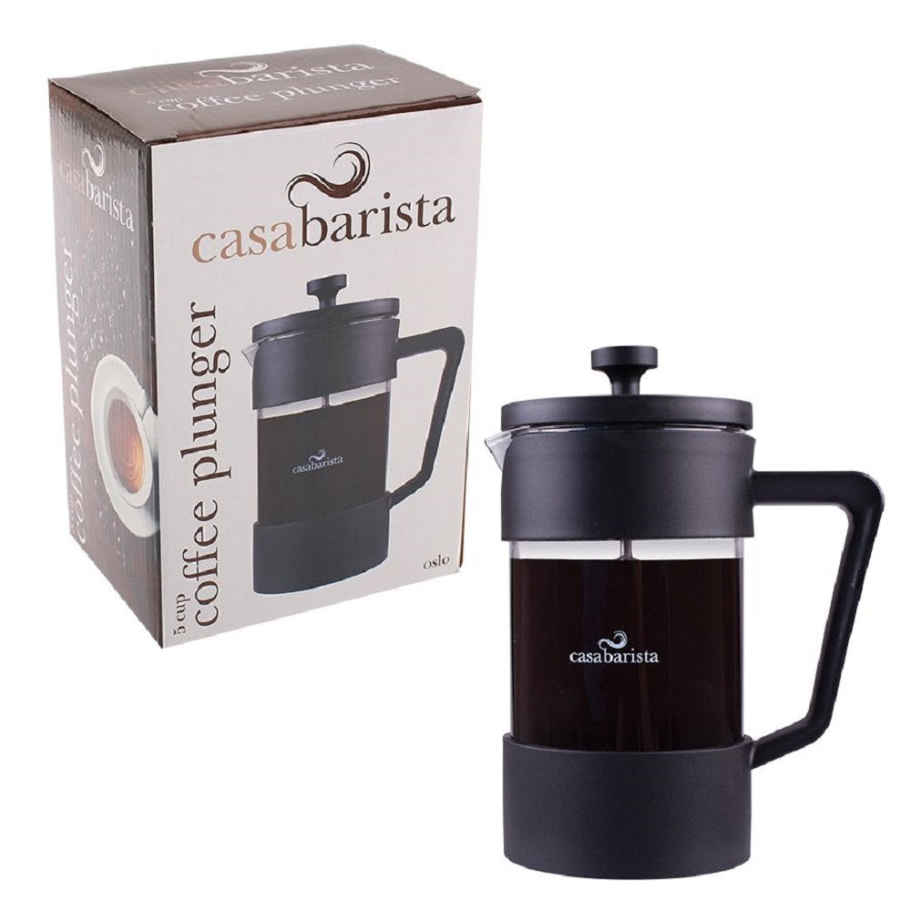 Casabarista Oslo Coffee Plunger - 5 Cup 600ml Black