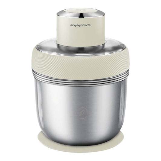 Morphy Richards Stainless Steel Chopper S-Blades One Button Control White