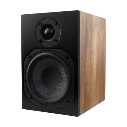 Scansonic HD 2-Pieces L5 Series Bookshelf Home Speakers 120W (Walnut)
