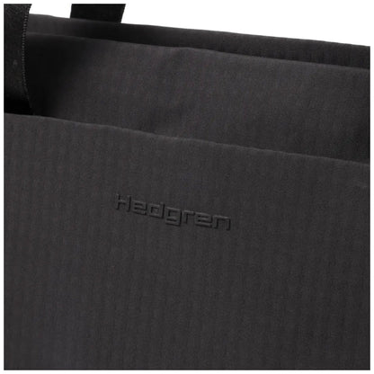 Hedgren Satoshi Womens Travel 14in Laptop Tote Handbag Lockable Zips Black