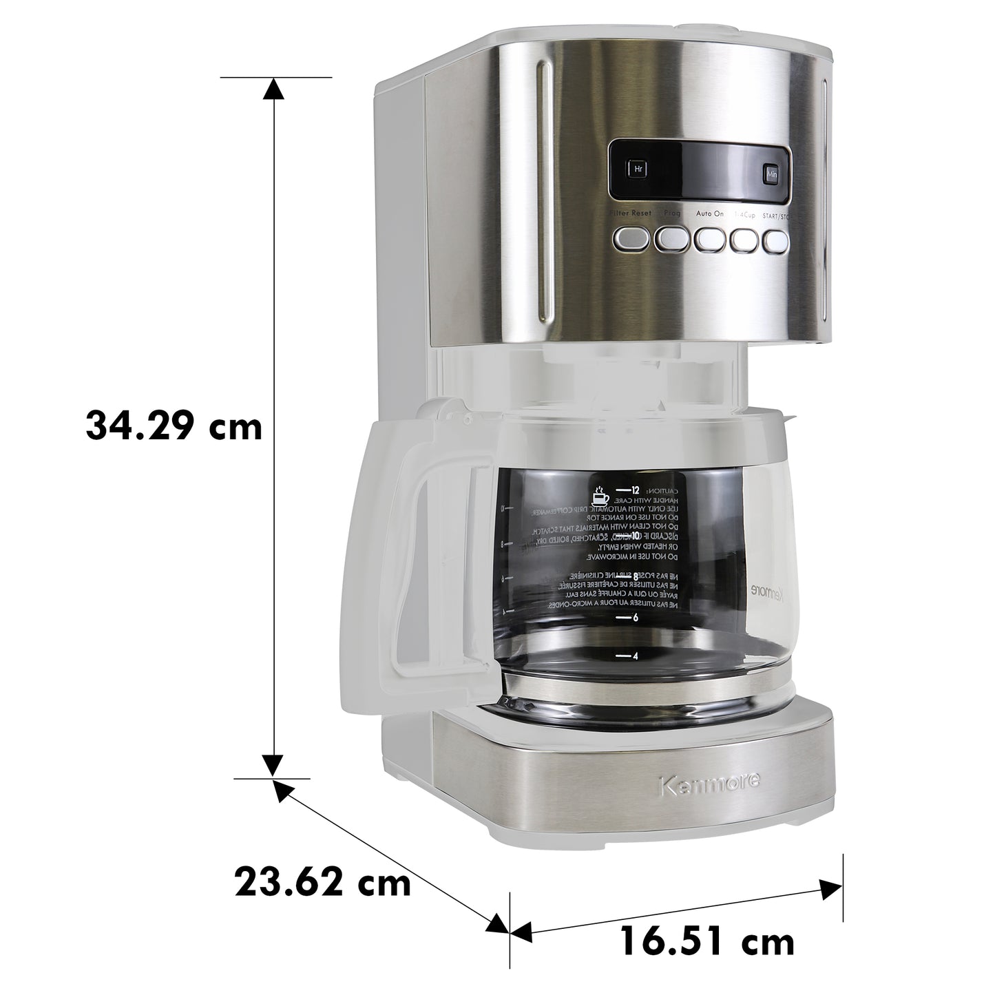 Kenmore Drip Coffee Maker 12‑Cup White