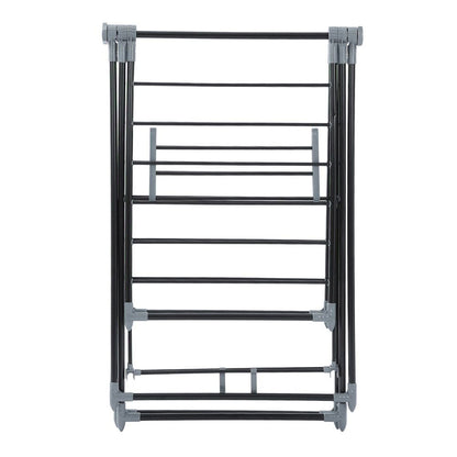 Boxsweden Foldable Clothes Airer with Hanging Rack 155x194cm (Black)
