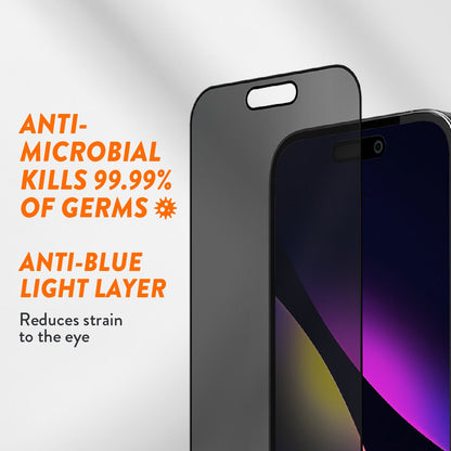 Privacy Glass Screen Armour Screen Protector for iPhone 15