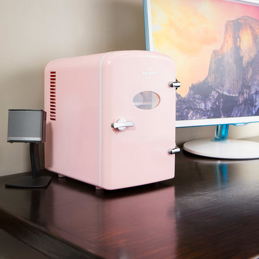 Koolatron Retro Mini Fridge 4L Pink
