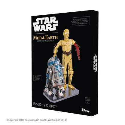 Metal Earth - 3D Metal Model Kit - Star Wars - C-3PO and R2-D2