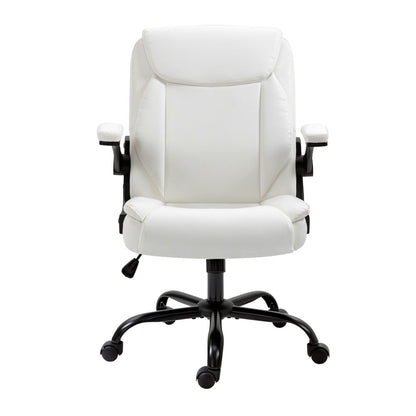 Artiss Executive Office Chair Mid Back (White)