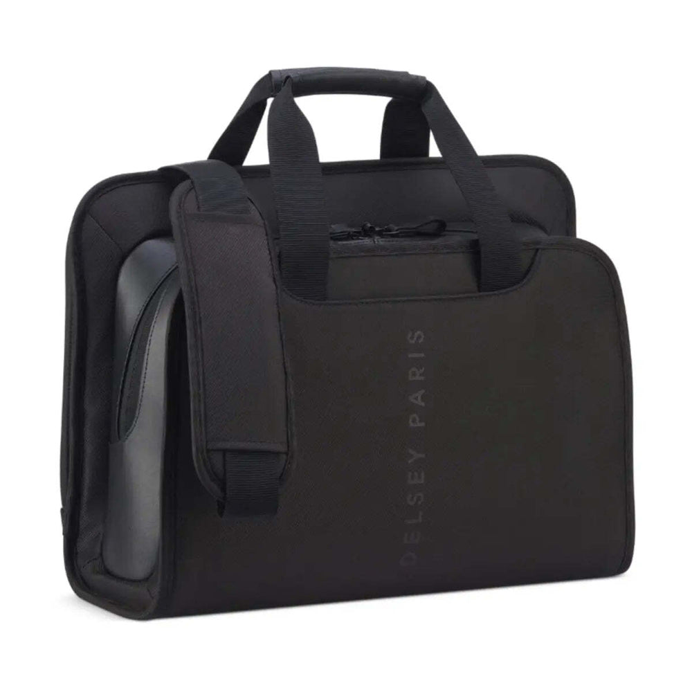 Delsey Arche 14" Laptop Satchel - Black