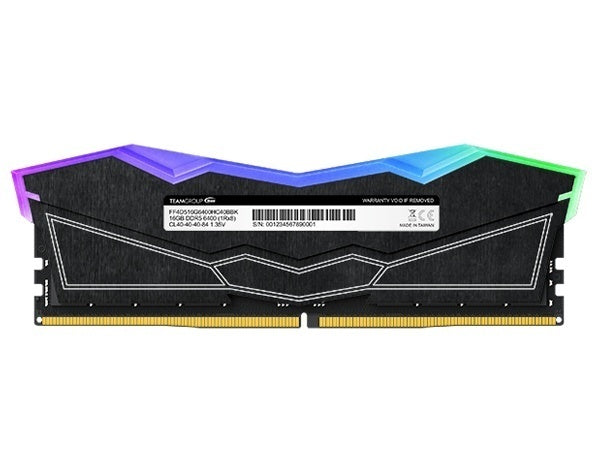 Team FF3D532G6000HC38JDC01 32GB 2x16GB T-Force Delta RGB 6000MHz CL38 DDR5 RAM