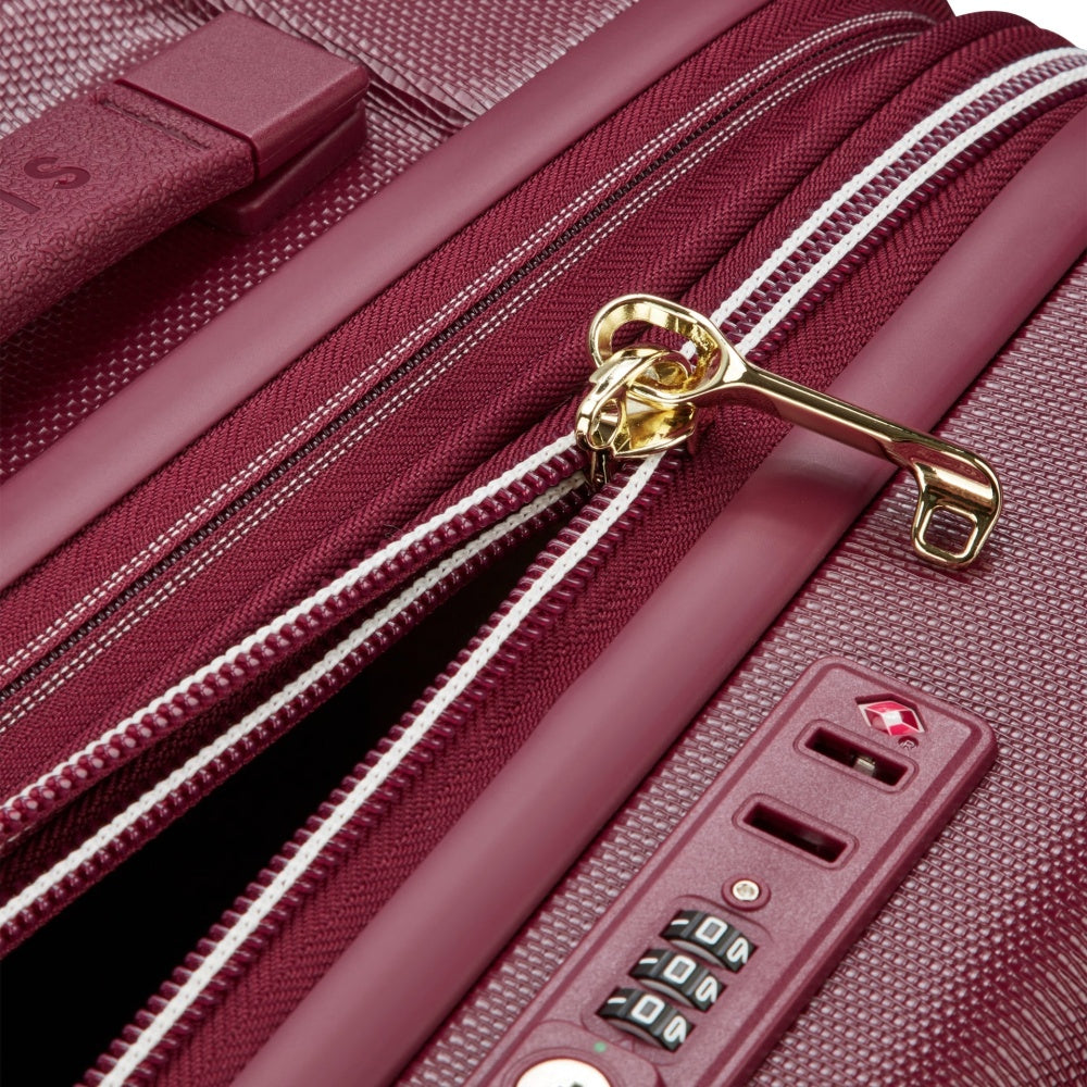 Delsey Chatelet Air 2.0 Checked-In Luggage Suitcase W/ TSA Lock Burgundy 76 cm
